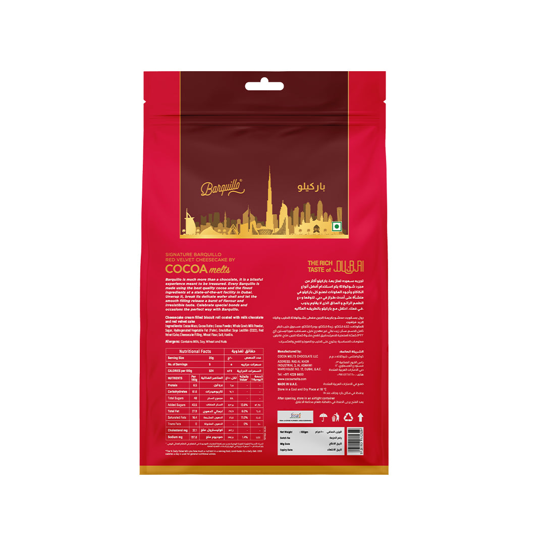 Barquillo Red Velvet Cheesecake Pouch