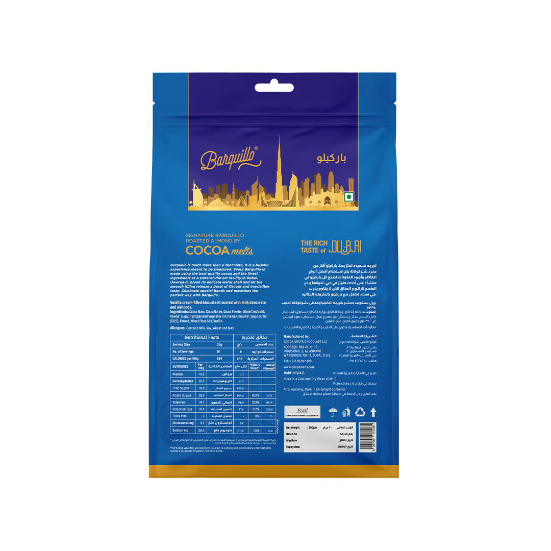 Barquillo Roasted Almond Pouch