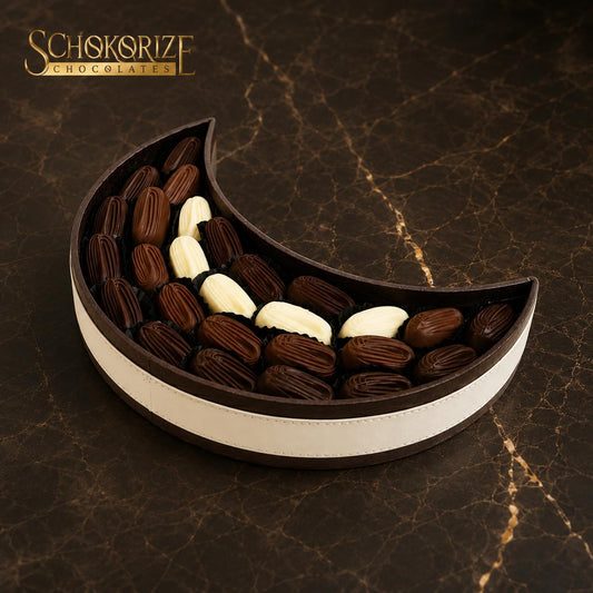Schokorize Crescent Collection – Premium Assorted Chocolates 400g